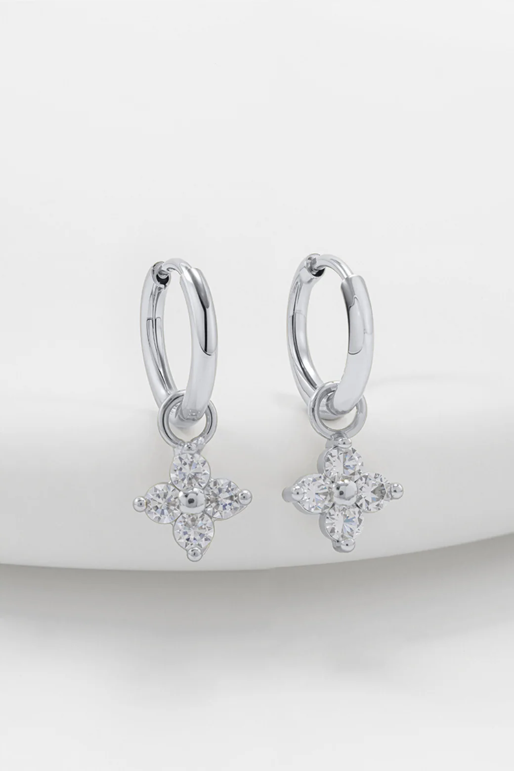 Zafino Ivy Mini Drop Silver Earrings