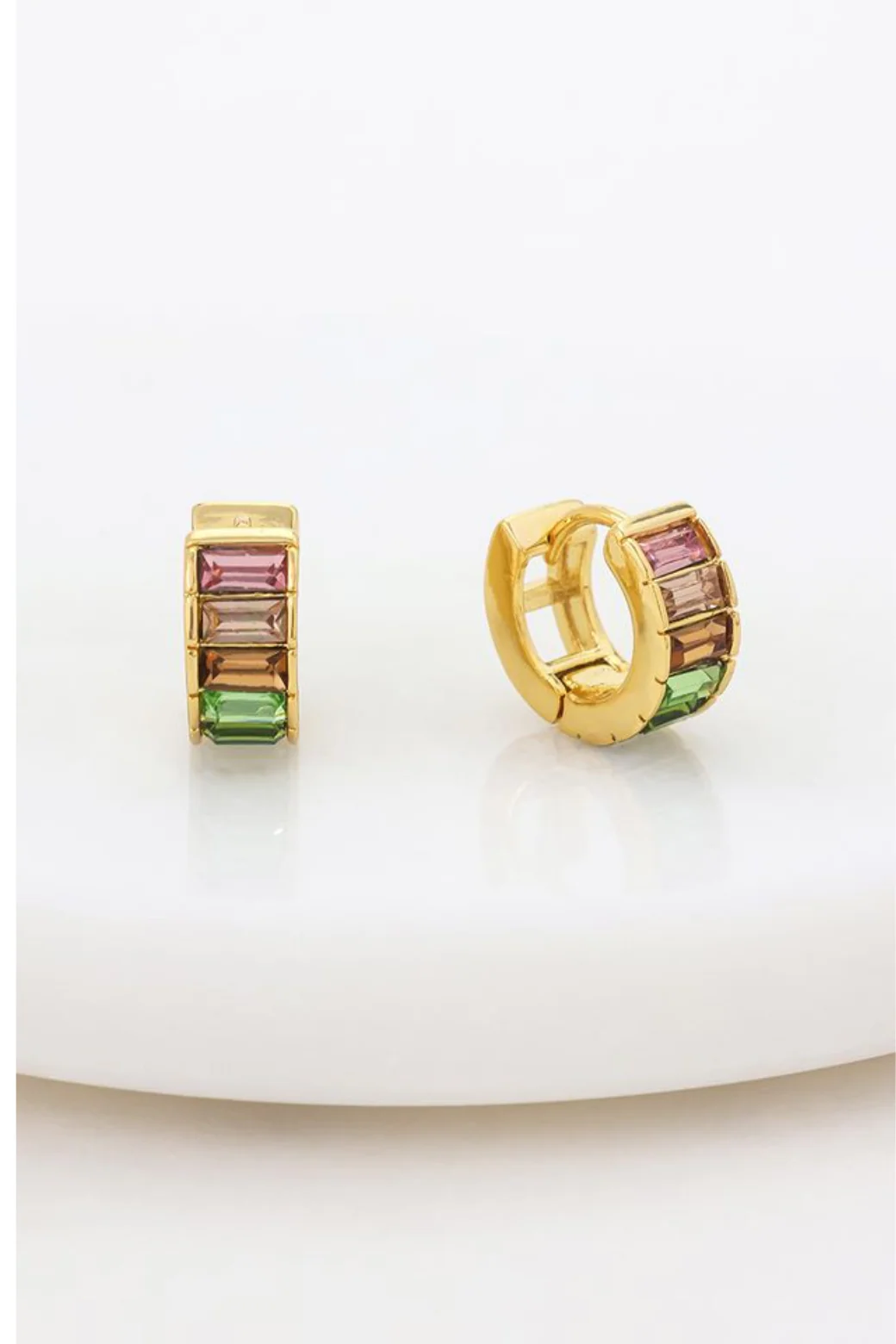 Zafino Kira Huggie Earring Multi Colour - Image 2