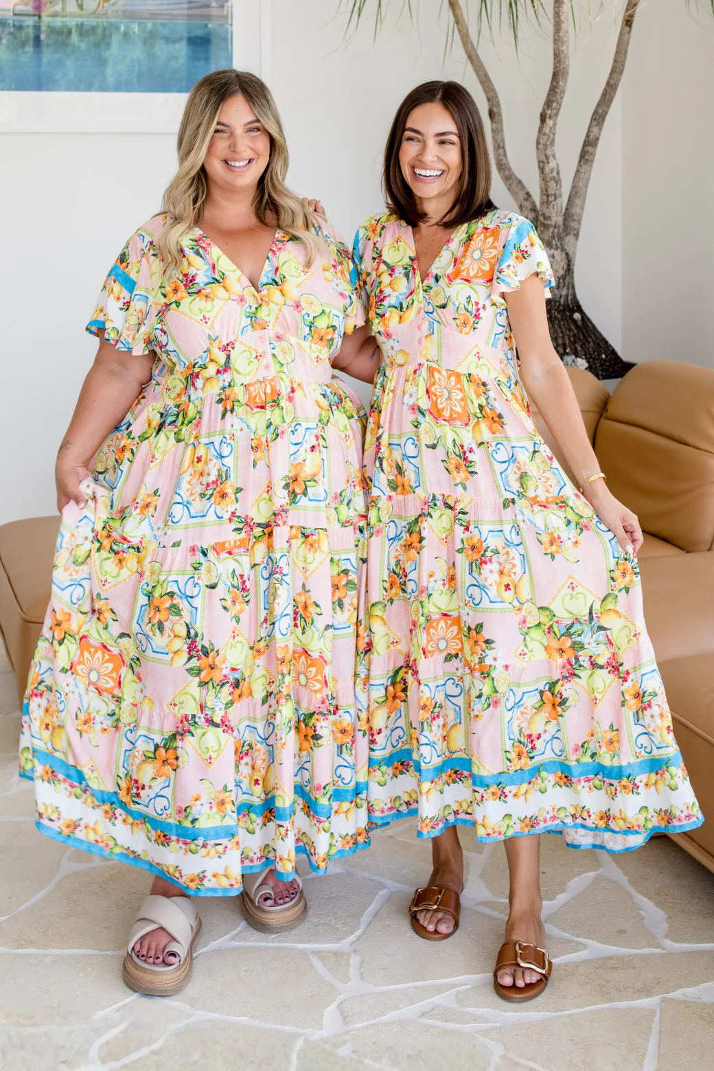 Zoe Maxi Dress Capri Print