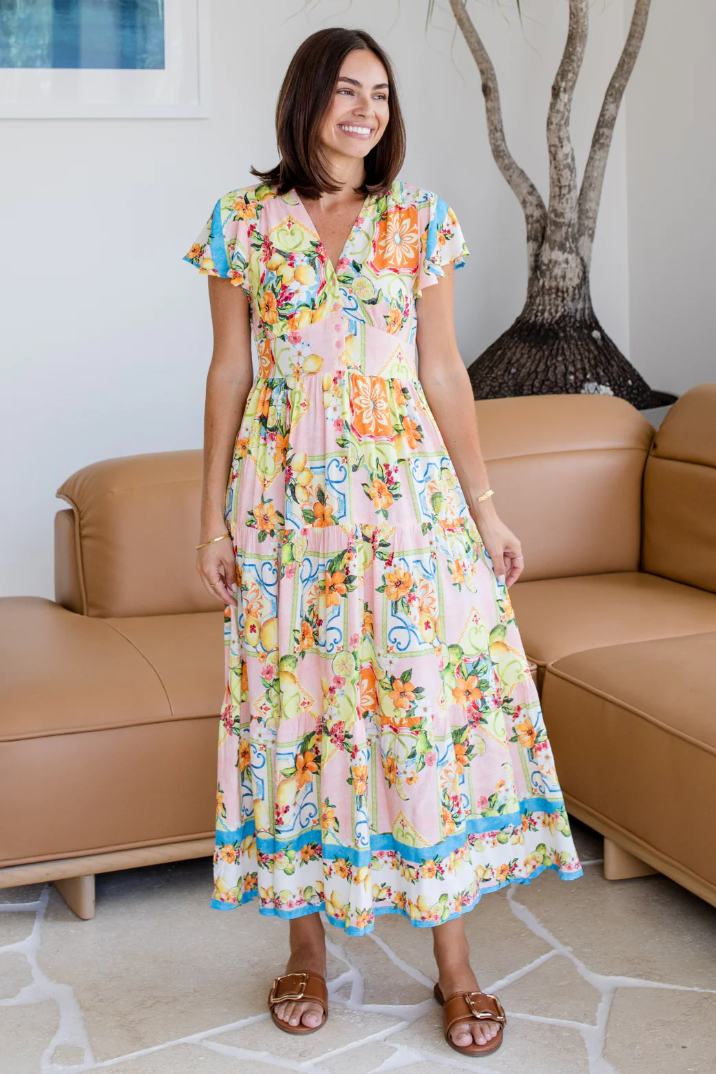 Zoe Maxi Dress Capri Print - Image 2