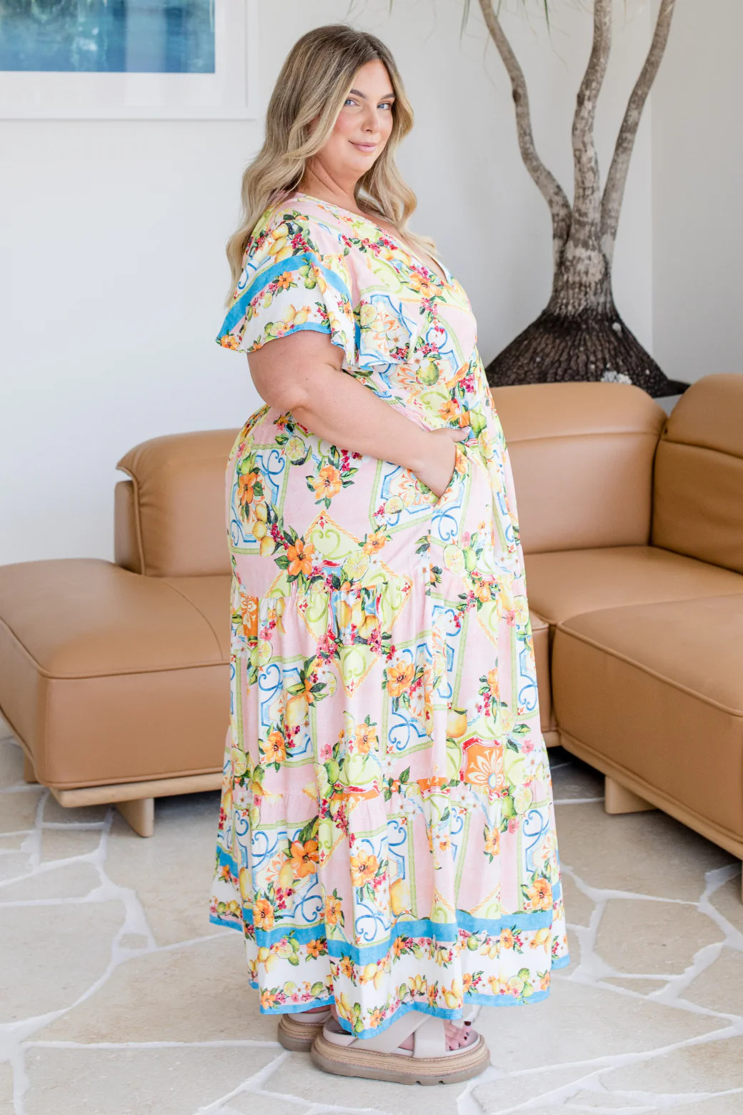 Zoe Maxi Dress Capri Print - Image 5