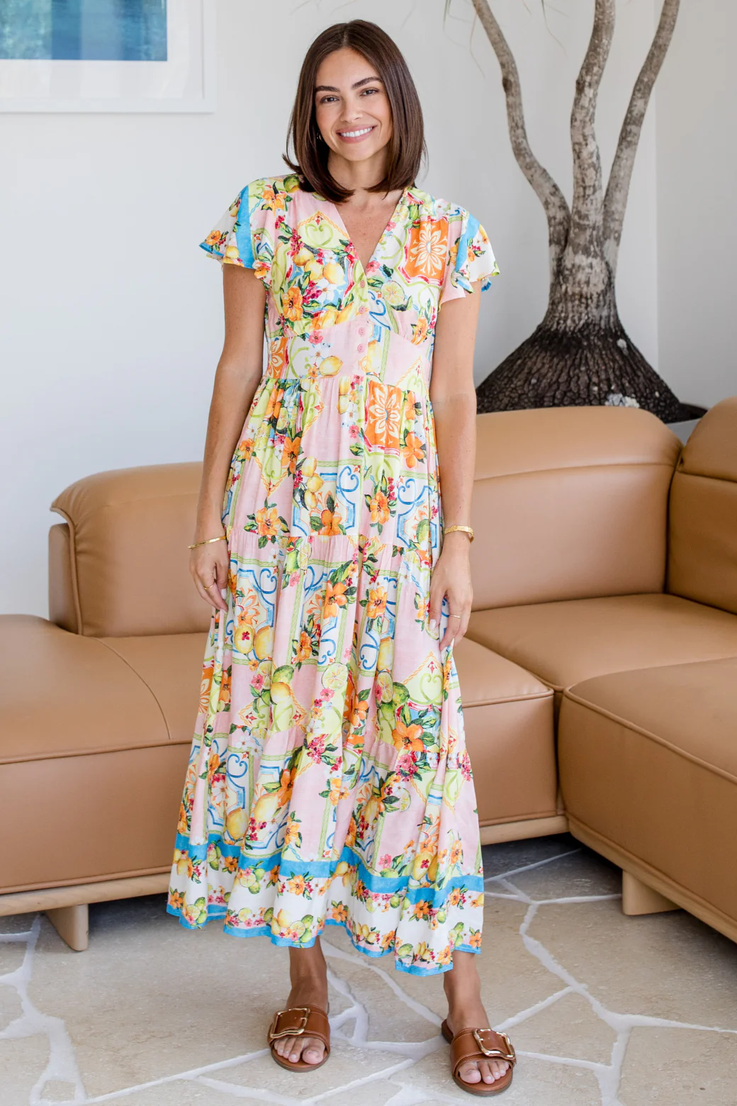 Zoe Maxi Dress Capri Print - Image 8