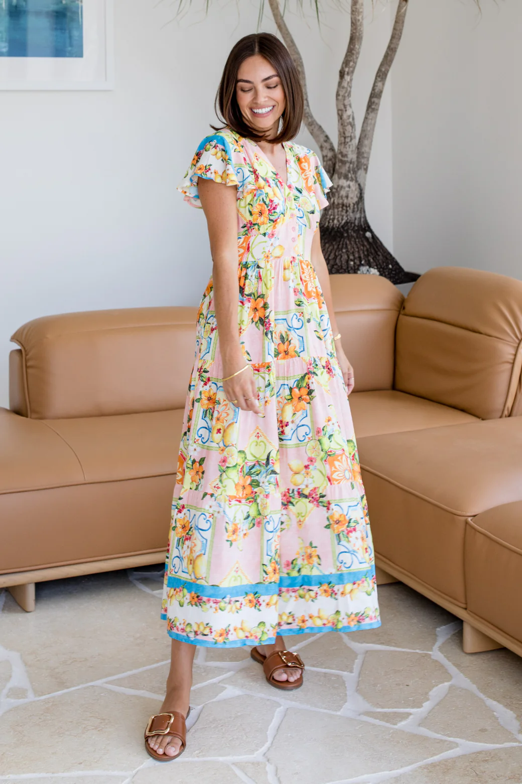 Zoe Maxi Dress Capri Print - Image 9